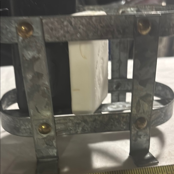 Metal Soap Holder with Black and White Accents - Picture 14 of 16